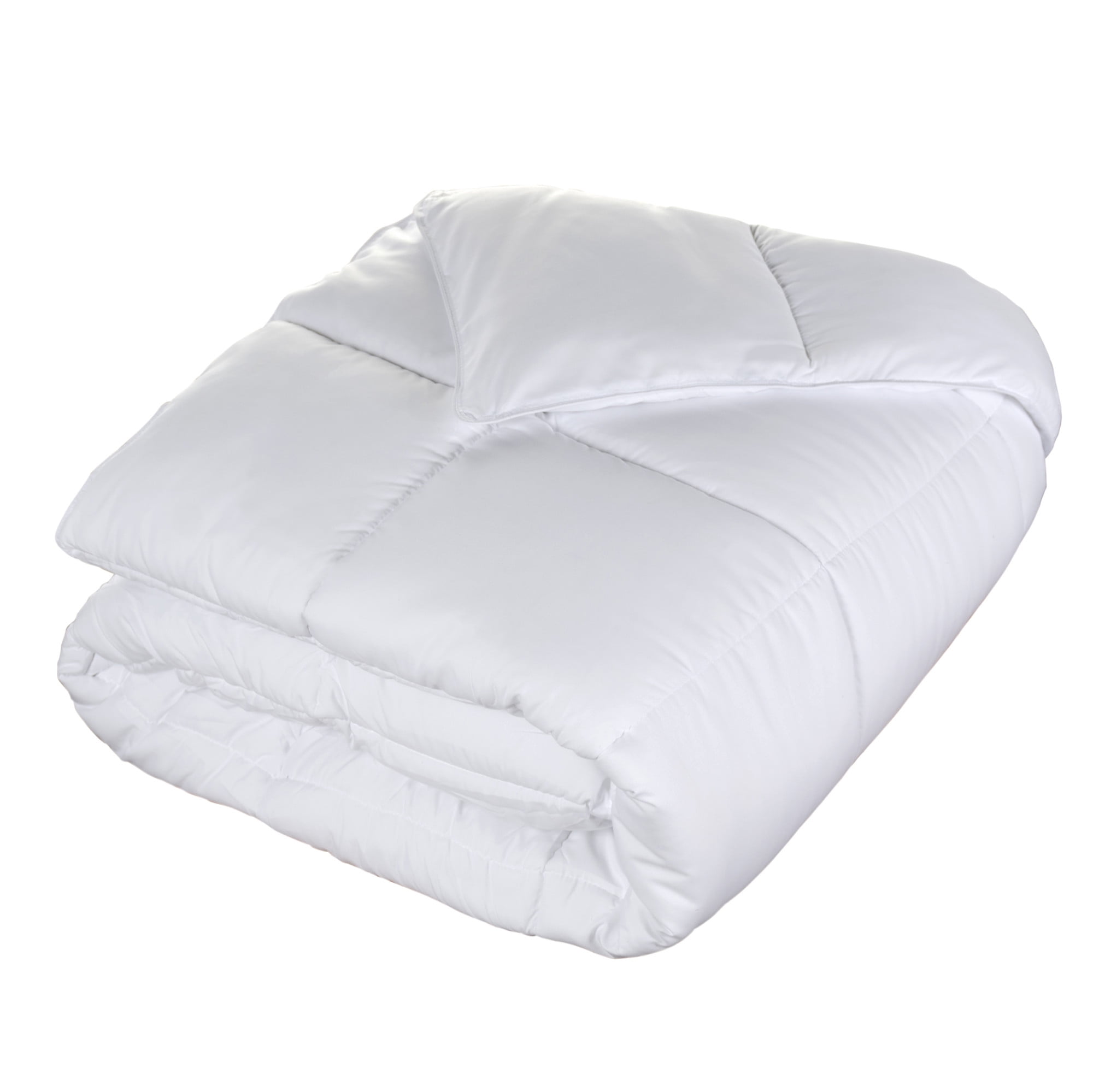 Superior Solid Comforter Down Alternative Bedding, King, White