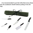thumbnail image 2 of Knife Roll Bag, Chef’s Knife Roll Bag, Heavy Duty Chef Knife Roll Bag with 6 Slots, Waxed Canvas Knife Bag Roll, Knife Pouch Holder for Home, Kitchen, Grill (green), 2 of 6