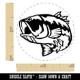 thumbnail image 2 of Largemouth Bass Fish Fishing Self-Inking Rubber Stamp Ink Stamper - Brown Ink - Mini 1/2 Inch, 2 of 7