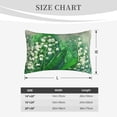 thumbnail image 6 of YFYANG Super Soft Rectangular Plush Cushion Cover (Without Pillow Insert), Watercolor Bell Orchids Comfort and Non-Pilling Hidden Zip Bedroom Sofa Pillowcases, 14"x20", 6 of 9
