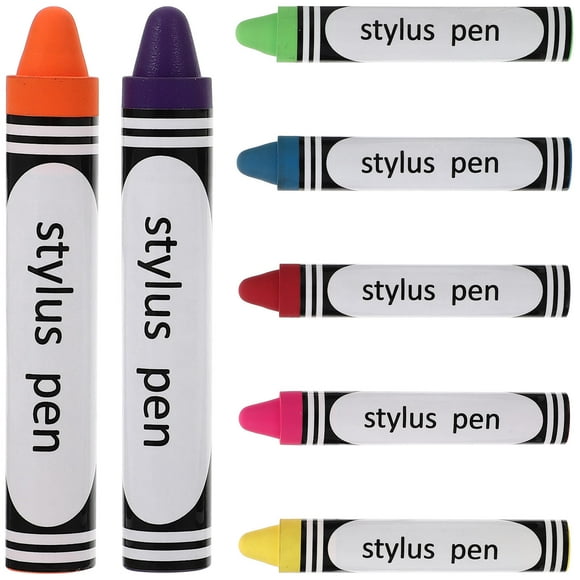 SHOWERORO 7Pcs Smartphone Capacitive Stylus Pens Portable Tablet Writing Pens with Precision Metal and Silicone Tips