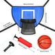 thumbnail image 3 of Mini aro de baloncesto de trampolín con 4 pelotas de baloncesto perfecl accesorios impermeables, 3 of 8