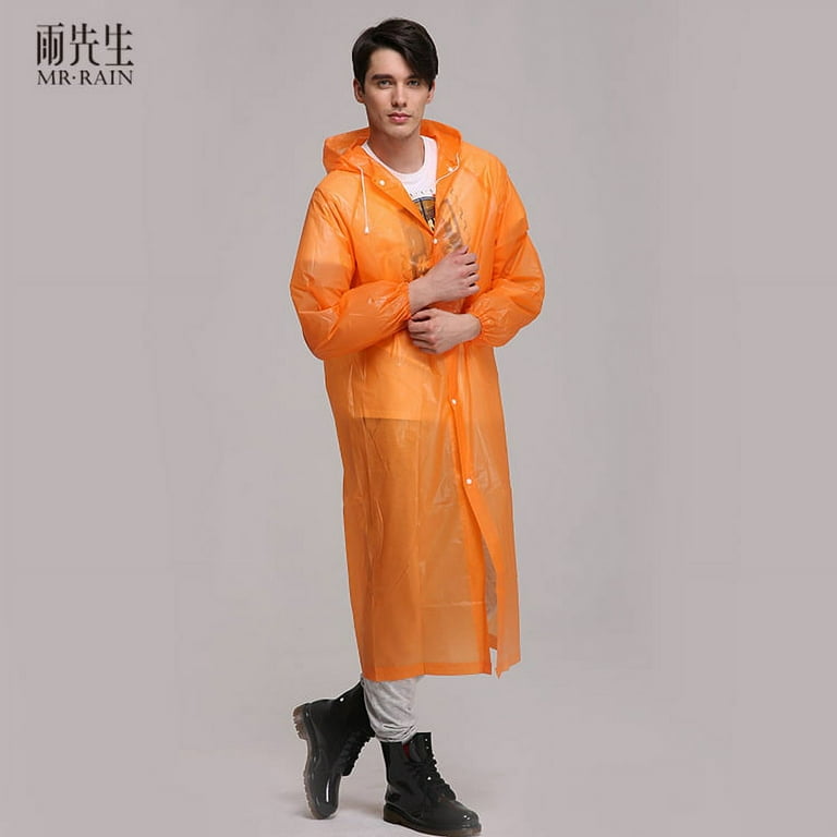 Clear pvc raincoat sale