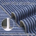 thumbnail image 4 of Non-Slip Indoor Area Rug 5x7 – Machine Washable Low Pile Modern Stripe Rug, Foldable Printed Soft Floor Carpet for Living Room, Bedroom, Dining Room, Kitchen – Blue Tones, 4 of 9