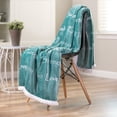 thumbnail image 2 of Chanasya Warm Hugs Positive Energy Healing Thoughts Caring Gift Throw Blanket - Sherpa Microfiber Comfort Gift Throw - Inspirational Get Well Soon Gift for Women Men - Turquoise, 2 of 5