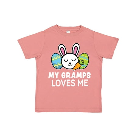 

Inktastic My Gramps Loves Me with Bunny and Easter Eggs Gift Toddler Boy or Toddler Girl T-Shirt