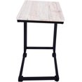 thumbnail image 4 of Table Basse, Table d'Appoint en Sofa avec Roulettes, Construction en Métal, Chêne Noir+blanc, 4 of 5