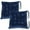 Dark Blue, variant on Xhegex Chair Cushions for Dining Chairs, Set of 4 Square Chair Pads Indoor Seat Cushions Pillows with Ties Thick Soft Seat Cushion for Kitchen Dining Office Chair (15.7", Coffee)