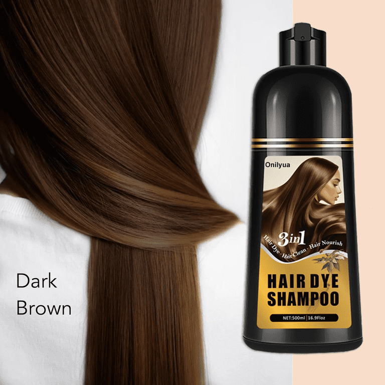 Yocisku, Brown Hair Dye Shampoo, 16.90 fl oz, Gray Coverage
