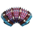 thumbnail image 1 of Eccomum Concertina Accordion 20-Button 40-Reed Anglo Style with Carrying Bag, 1 of 7