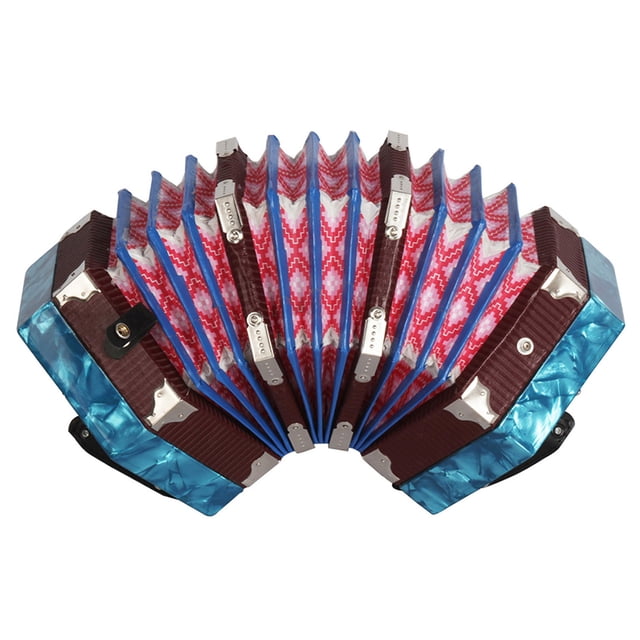 Eccomum Concertina Accordion 20-Button 40-Reed Anglo Style with Carrying Bag