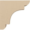 thumbnail image 3 of 2"W x 10"D x 10"H Thin New Brighton Rough Cedar Woodgrain TimberThane Corbel, Primed Tan, 3 of 6