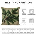 thumbnail image 5 of Leisuo Decorative Throw Pillow Case Evergreen Branch Beautiful Lump Winter On White Nature Coniferous Parks Outdoor Farmhouse Pillow Cushion Cover for Couch Sofa Bed, 5 of 5