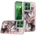 thumbnail image 2 of XPM for Motorola Moto G Power 5G 2025 Phone Case, Epoxy Glitter Flowers Bling 3D Butterfly Fashion TPU Hybrid with Shockproof Protection Cover for Moto G Power 5G (2025) (Dark Purple), 2 of 8