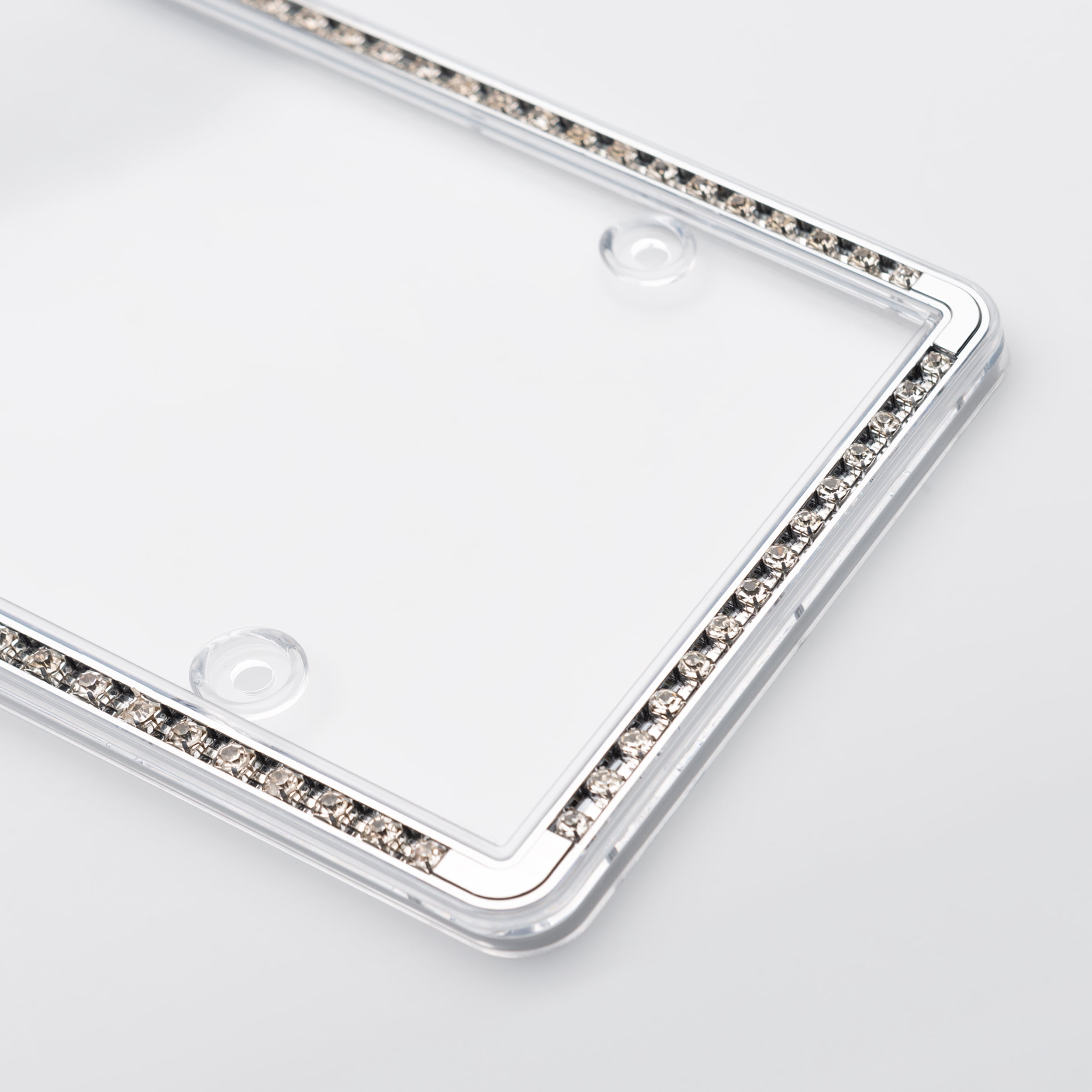 Auto Drive Chrome Bling Clear License Plate Shield, 92907W