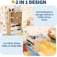 thumbnail image 3 of Garvee Kids Art Table and 1 Chair Set, 27.5 in Convertible Toddler Activity Table to Storage Shelves, Craft Play Desk for Kids with 2 Storage Box, Toddler Table and Chair Set for Playrooms, 3 of 6