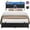 Black, variant on Homieasy King Upholstered Platform Bed with LED Lights and Storage, Black