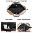 thumbnail image 3 of Brown Boho Plant Pattern Travel Tote Bags for Women Carry On,Large Weekender Bags for Women Travel,Multi Functional Duffle Bag for Work,Shopping,Sports, 3 of 5