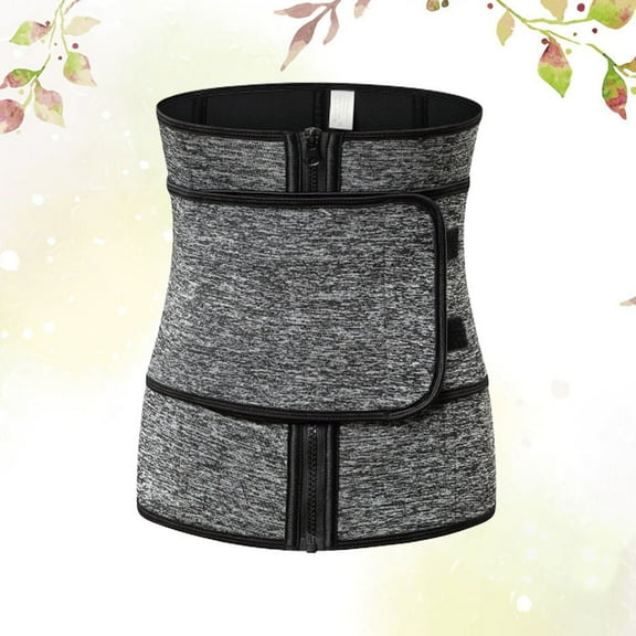 LOLIPPYY 1Pack Waist Trainer Corset Shapewear in Grey Neoprene - Full Coverage Design for Walking in the Park