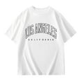 thumbnail image 6 of Teen Boys Shirts Short Sleeve Letter Print Fashion Tops Tees Girls White Shirt Shirts for Girls 12-14 Years, 6 of 6