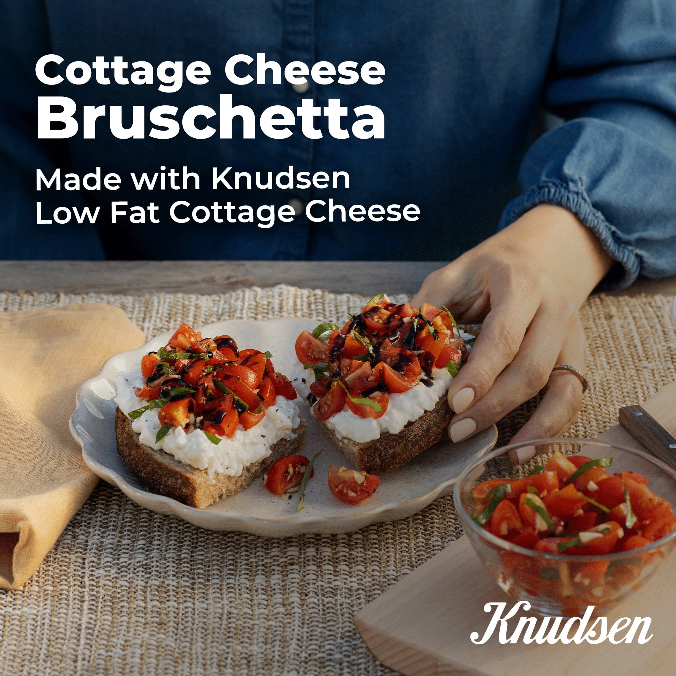 Knudsen's Lowfat Cottage Cheese, 2% Milkfat, Small Curd, 16 oz Tub, 10g of Protein Per Serving