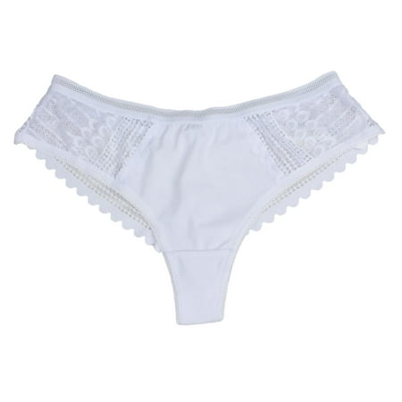 Women Hanes Underwear Cotton Womens Lace Underwear  Ladies  Solid Color Comfortable Breathable Lace Underwear