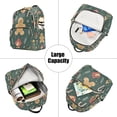 thumbnail image 5 of FORMRS Mini Backpack Purse for Women Travel Daypack Casual Shoulder Bag, Brown Christmas Gingerbread, 5 of 7