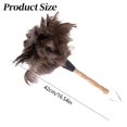 thumbnail image 3 of Kitchen Utensil Set 1 PCS Feather Duster Natural Solid Wooden Handle For Keyboard Home Car Cleaning, 3 of 9
