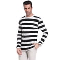 thumbnail image 6 of Purcoar Fashion Men's Casual Striped T-Shirt, 6 of 7