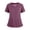 24# Purple, variant on Womens Scrub Tops Summer Casual Solid Color Short Sleeve V Neck Nurse Uniform Work Blouse Loose Workout Pullover Shirt 2025 XL Polyester