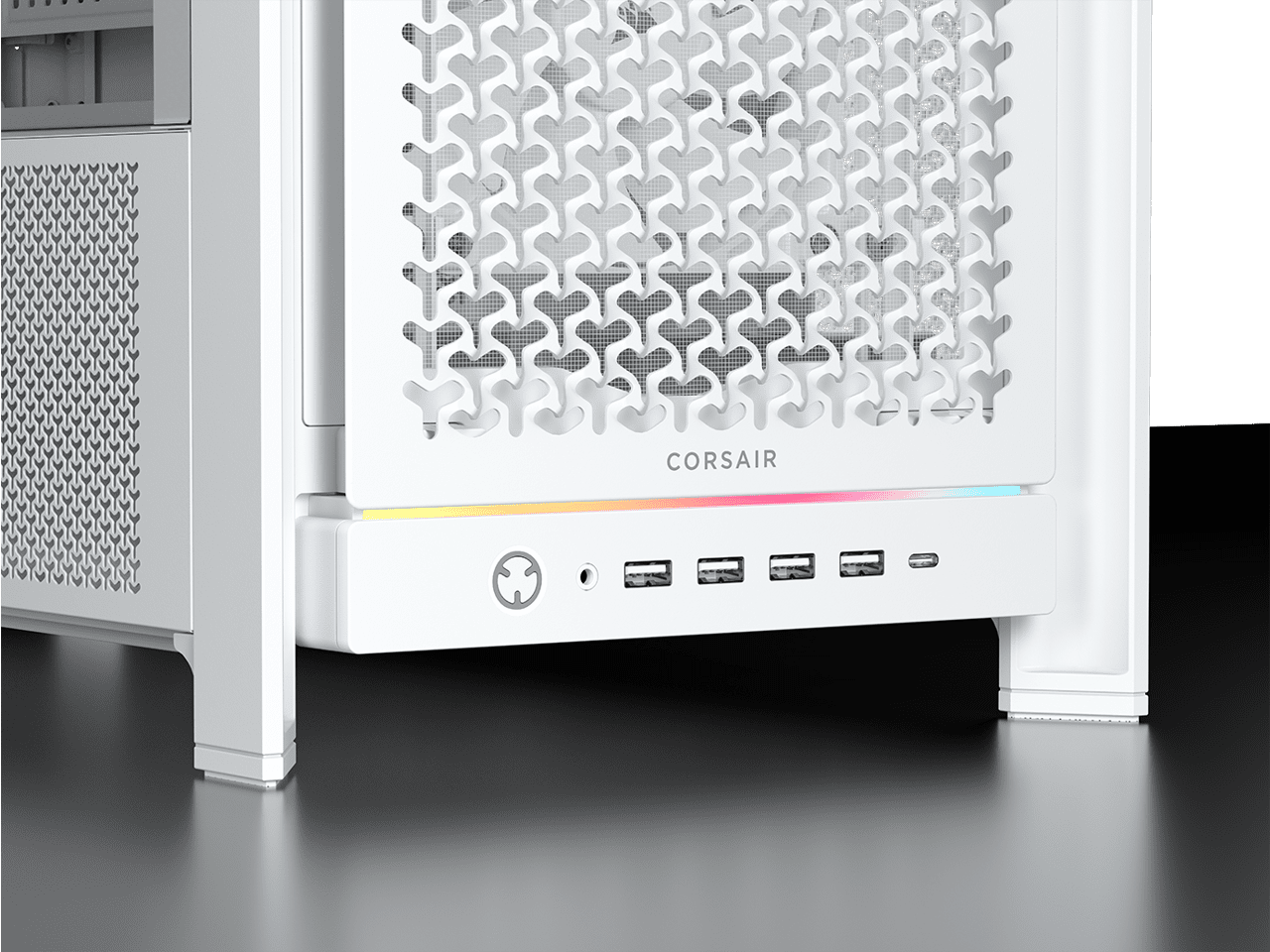 CORSAIR FRAME 5000D RS Modular High Airflow Mid-Tower PC Case, White – Fully Customizable Design –  InfiniRail™ Fan Mounting System – Fits Multiple 360mm Radiators or a 420mm Radiator – Reverse Mother