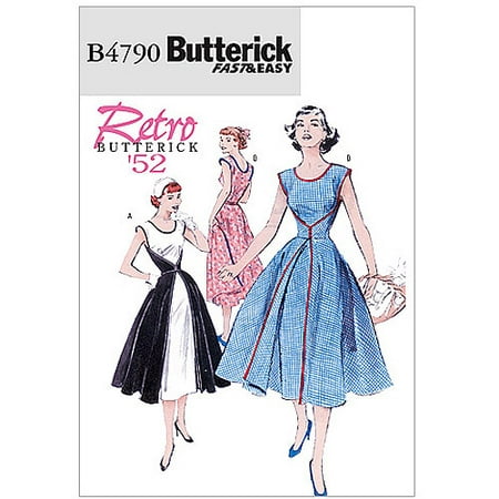 Butterick Pattern Misses' Wrap Dress, BB (8, 10, 12,