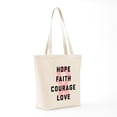 thumbnail image 7 of CafePress - Hope Faith Courage Love Tote Bag - Unisex Canvas Tote Bag, Beige, 1-Piece, 7 of 7