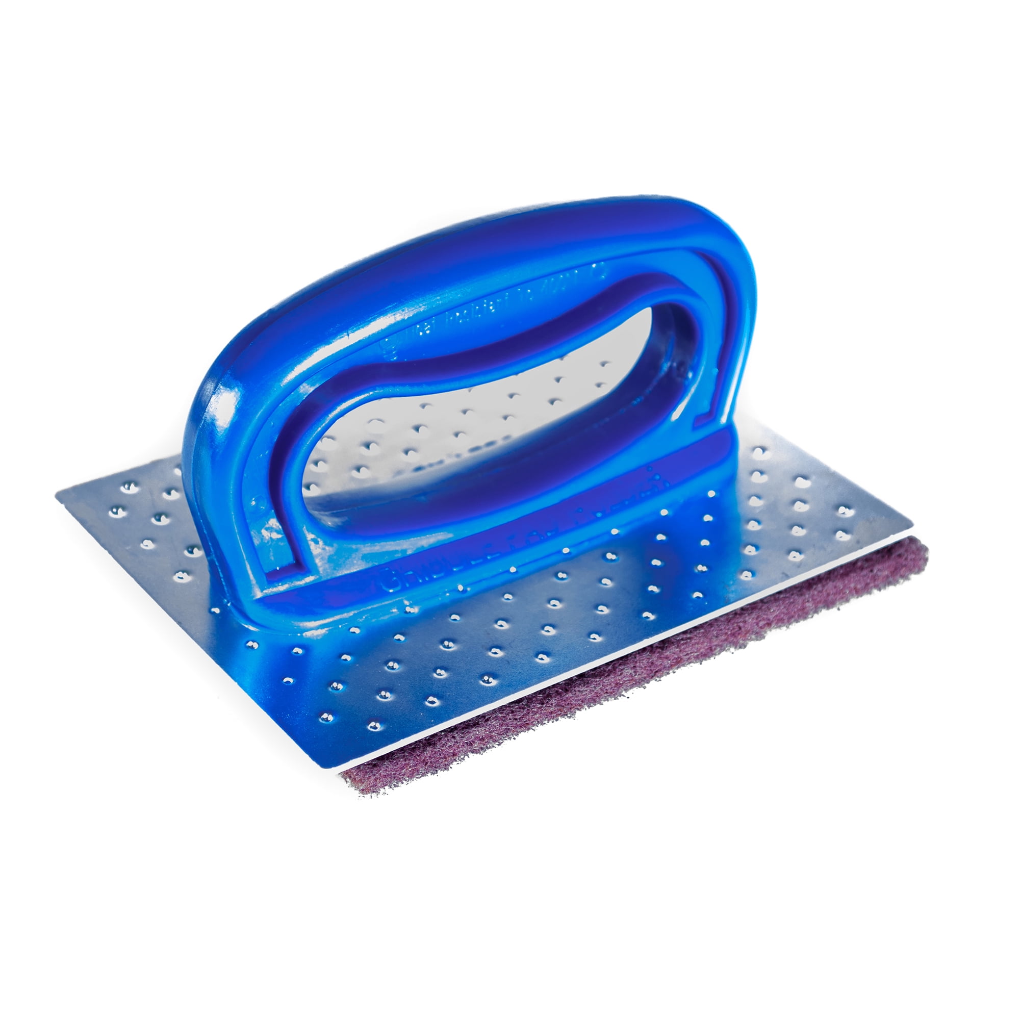 SPARTA Plastic Grill Pad Holder – 5.5 X 4 Inch Blue Cleaning Tool For Grills