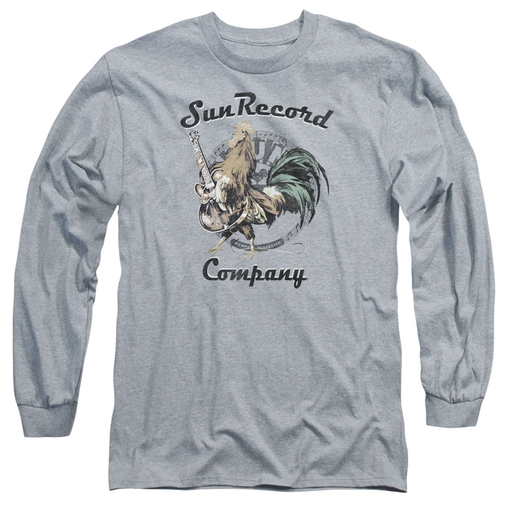 Sun Records SUN ROOSTER Licensed Adult Long Sleeve T-Shirt S-3XL 
