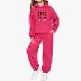 thumbnail image 2 of Christmas Girls Sweatsuits Cute Long Sleeve Pullover Sweatshirt and Sweatpants Tracksuits 2 Pieces Clothes for Girls 2-13 Years, 2 of 5