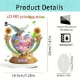 thumbnail image 3 of AUDeals Creative Heart 2D Flat Acrylic Ornament A Choice for Living Room & Desk Valentines Heart Decorations Heart Shaped Baubles ging Ornaments Decorations for Valentine, 3 of 4