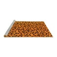 thumbnail image 2 of Ahgly Company Machine Washable Indoor Round Oriental Yellow Industrial Area Rugs, 4' Round, 2 of 4