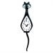 Simone Animated Cat Clock - Black - Walmart.com