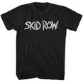 thumbnail image 1 of Skid Row Heavy Metal Band Whitish Logo Black Adult T-Shirt Tee, 1 of 2