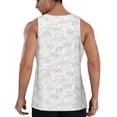 thumbnail image 3 of Xecao Cute Poodle Dog Men's Tank Top Workout Quick Dry Sleeveless Gym Jogging Muscle Shirts Summer Swim Beach Tops, 3 of 9