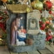 Northlight 14 "Fontaine de Nativité Religieuse de Famille Sainte Brune et Grise avec Décoration de Noël de Table de Lampe – image 2 sur 3