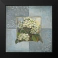 thumbnail image 2 of Pinto, Patricia 15x15 Black Modern Framed Museum Art Print Titled - Hydrangeas on Blue II, 2 of 5