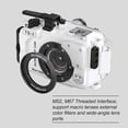 thumbnail image 4 of Sea frogs Camera Waterproof Housing Diving Case Protective Shell Underwater 60m/195ft Replacement for Olympus TG-6 Camera, 4 of 7