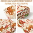 thumbnail image 4 of Christmas Fuzzy Blanket Gingerbread Man Candy Cane Throw Blanket Xmas Winter Soft Cozy Flannel Blanket for Home Bed Sofa Couch Chair, 50 x 60 Inch, 4 of 6