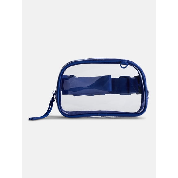 No Boundaries Women's Game Day Clear Fanny Pack, Cobalt