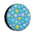 thumbnail image 1 of Fotbe Starfish Funda de Llanta de Repuesto con Estampado, Engrosada, Ajuste Universal para Jeep, Remolque, RV, SUV, Camión-15 inch, 1 of 6