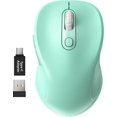 thumbnail image 1 of WisFox 2.4G Wireless  for Laptop, Ergonomic Computer  with USB Receiver and 3 Adjustable Levels, 6 Button Wireless Mice for Windows  PC Notebook (Grey), 1 of 8
