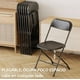 thumbnail image 4 of Silla Plegable Reforzada Plástico Fiesta Exterior Resistente negro, 4 of 9