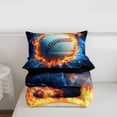 thumbnail image 5 of Erosebridal Baseball Sport Theme Twin Comforter Sets,Boys Ball Game Bedding Set For Ball Lovers, Reversible 2-Piece, 5 of 7